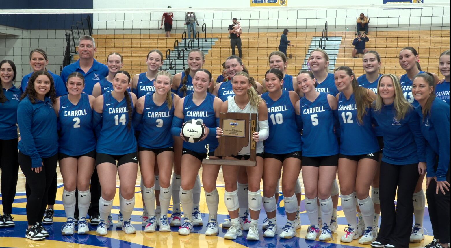 Carroll Girls Volleyball Wins Third Consecutive Regional Championship