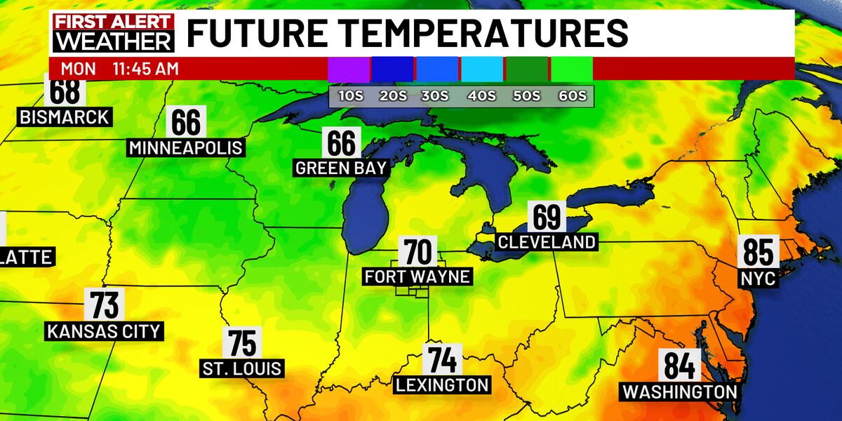 First Alert Forecast: Tracking next cold front & a fall-like temp slip