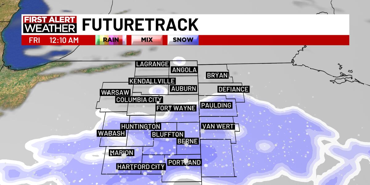 Clipper Tracker First Alert Forecast: Clipper system snow tonight, tracking Midwest ...