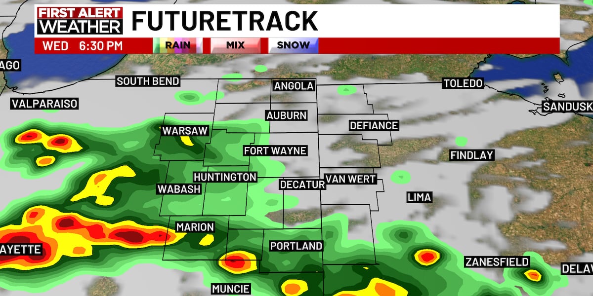 WATCH More rain, a few storms for Wednesday