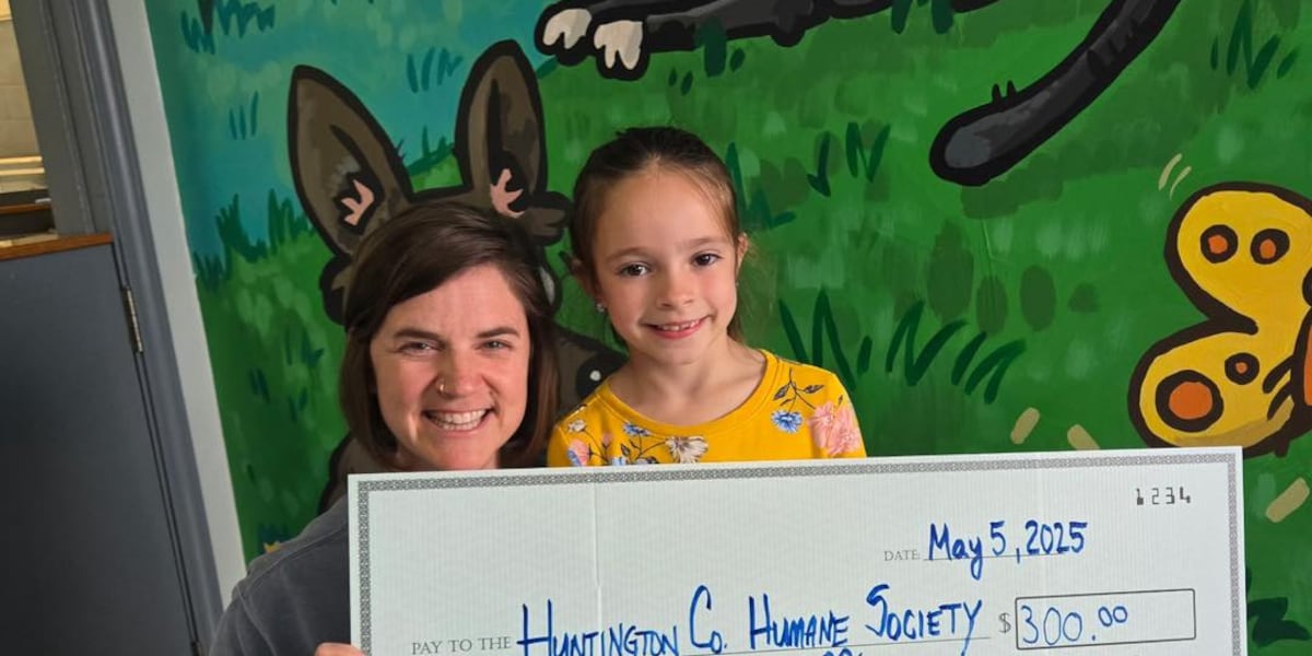 1st grade student starts business to raise money for Huntington Humane Society