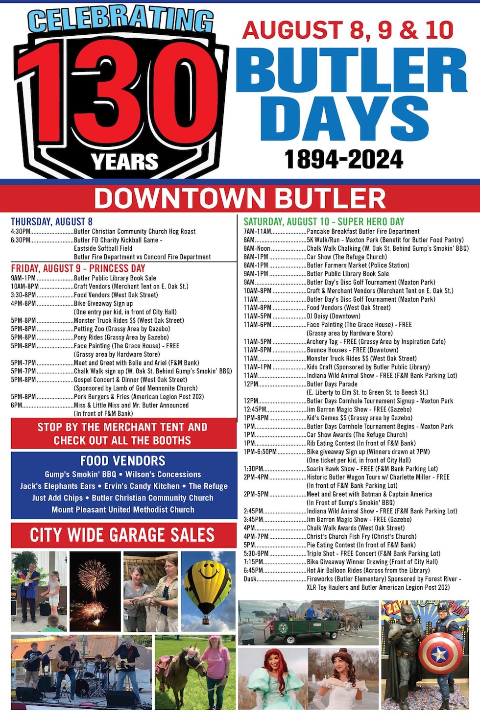 Butler Events. October ‘Butler Days’: Celebrating 130 years in Butler