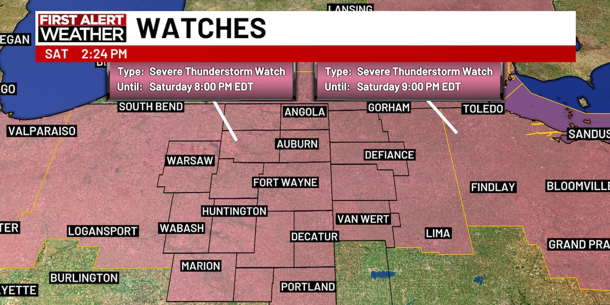 Tracking Saturday afternoon thunderstorms