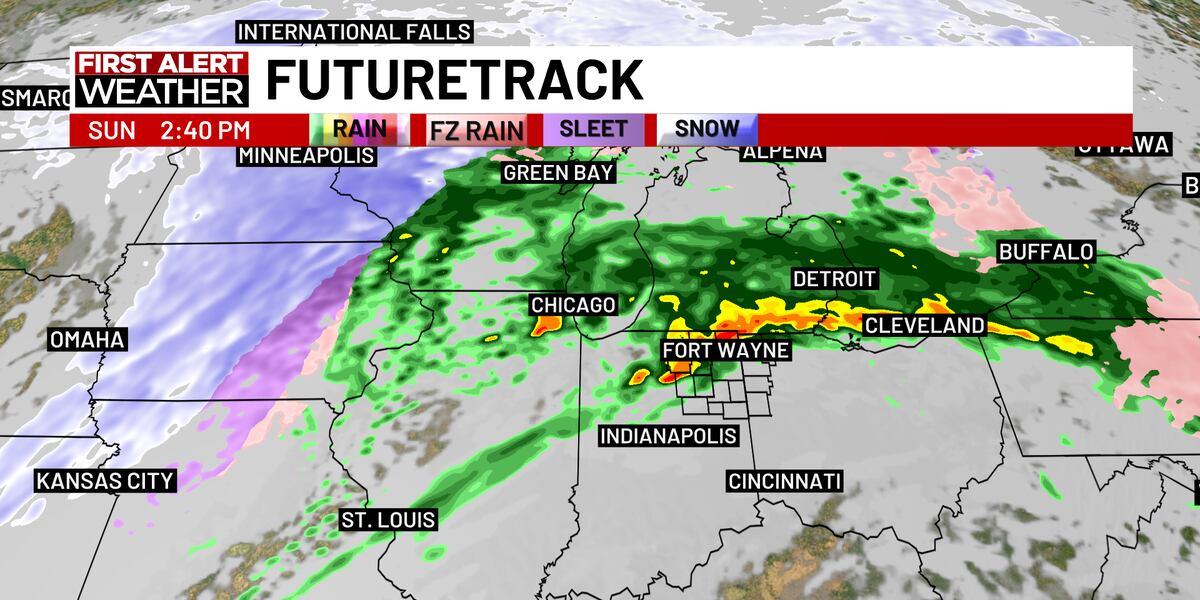 First Alert Forecast: Dynamic weather system bringing rain, storms to ...