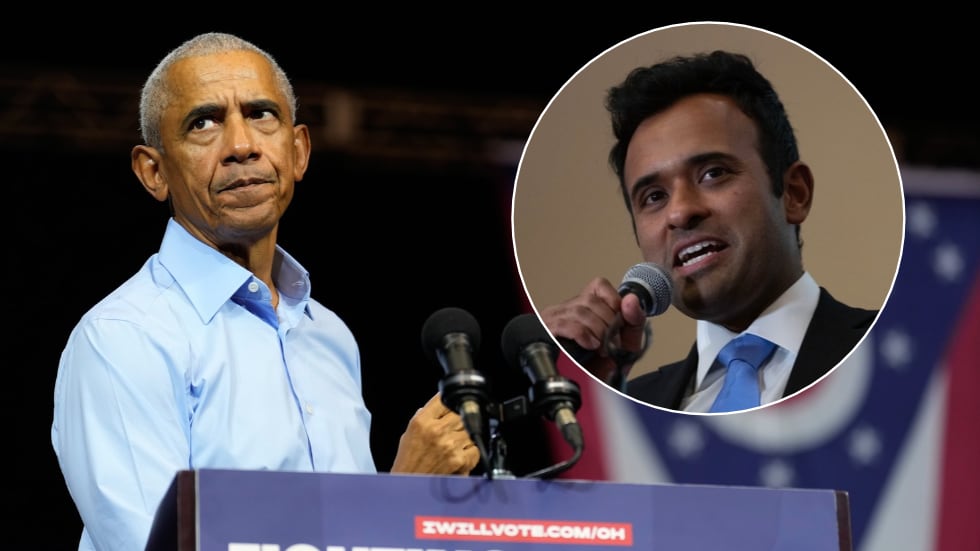 Barack Obama took aim at Republican gubernatorial candidate Vivek Ramaswamy, who has doubled...