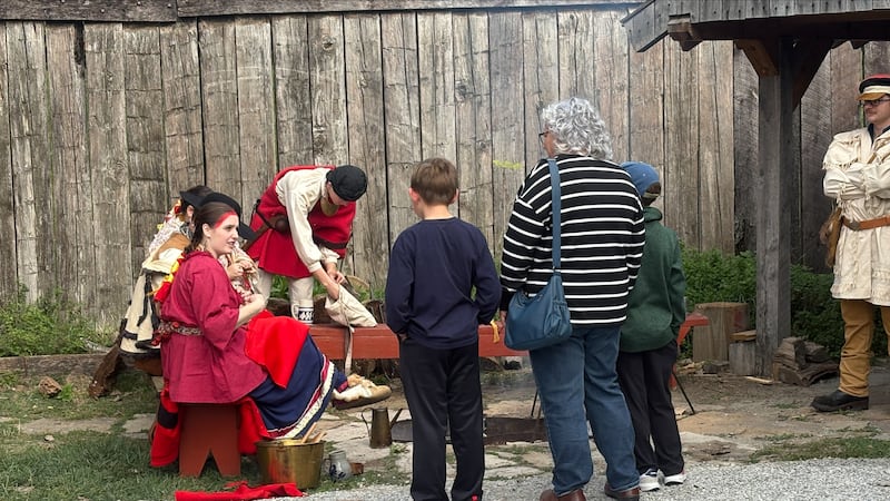 Members of 2nd Battalion, 1st Sub Legion reenact Fort Wayne history