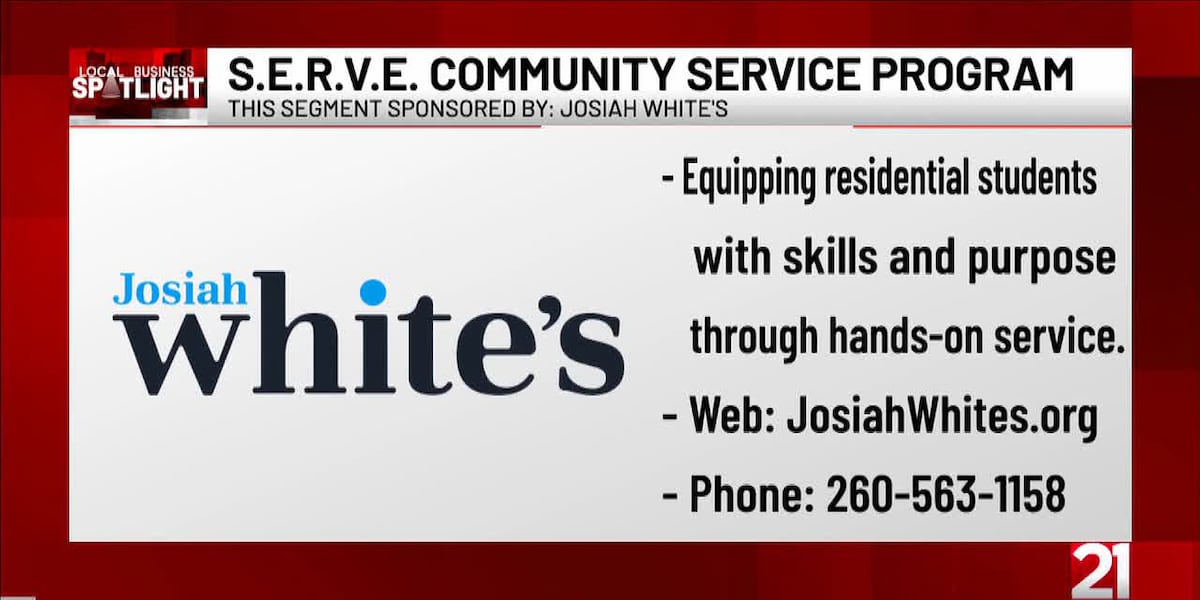 Josiah White’s: S.E.R.V.E. Community Service Program