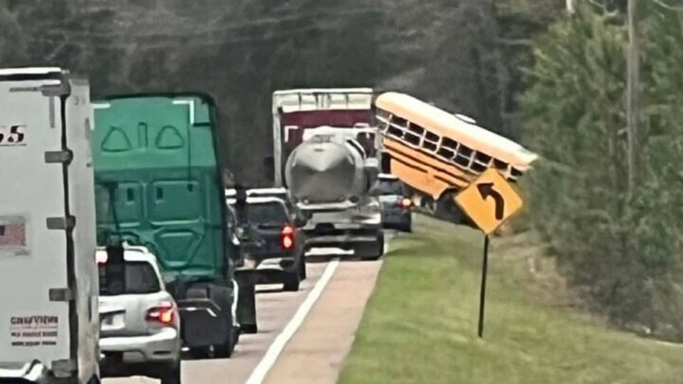 Montgomery County school bus involved in a crash in Carroll County, the sheriff’s office says.