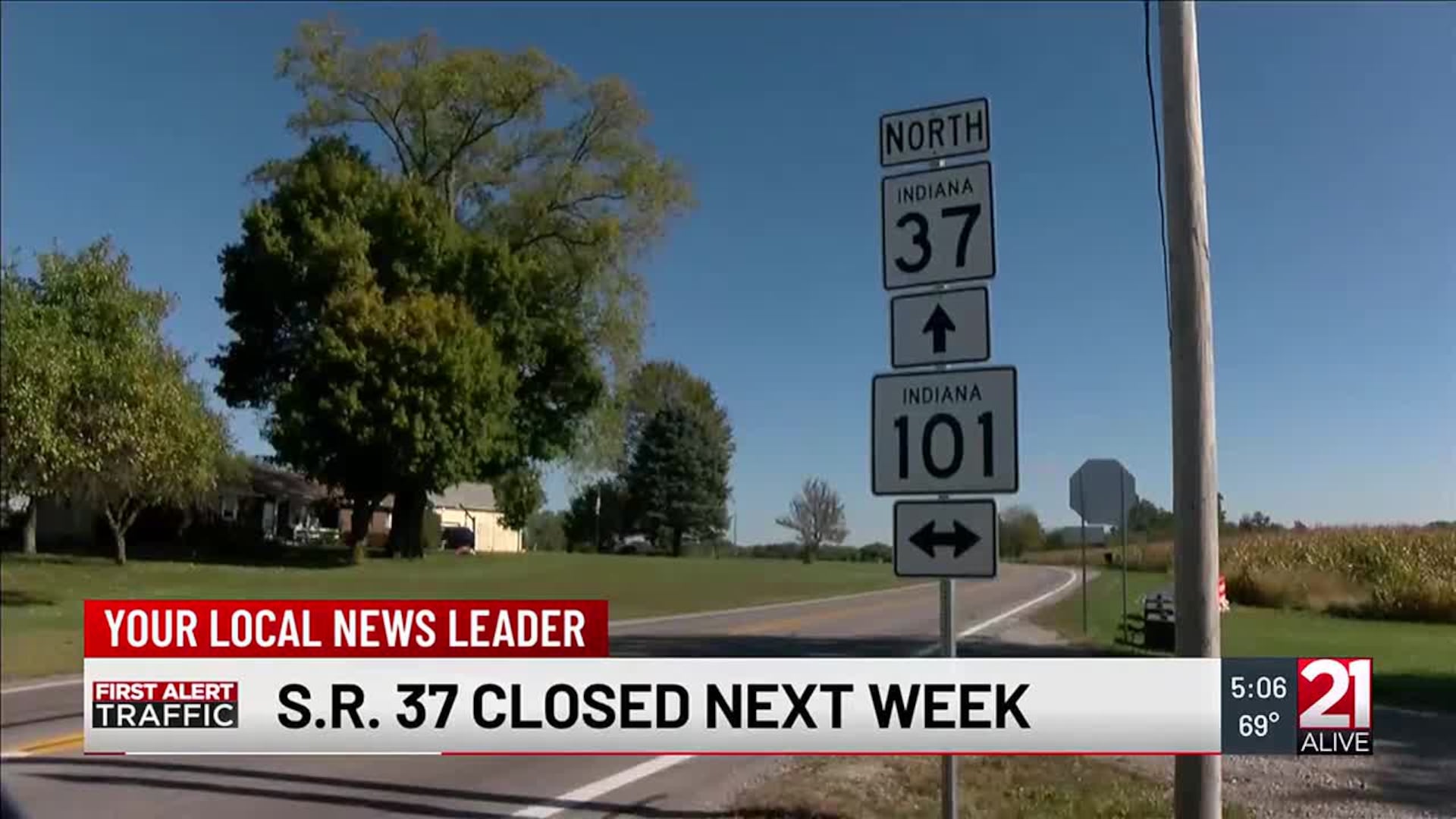 Section of State Road 37 to close for road repairs in Allen County section-of-state-road-37-to-close-for-road-repairs-in-allen-county