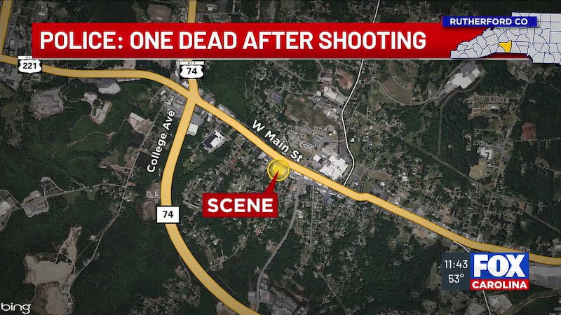 The Spindale Police Department reports one person is dead after a shooting near a restaurant...