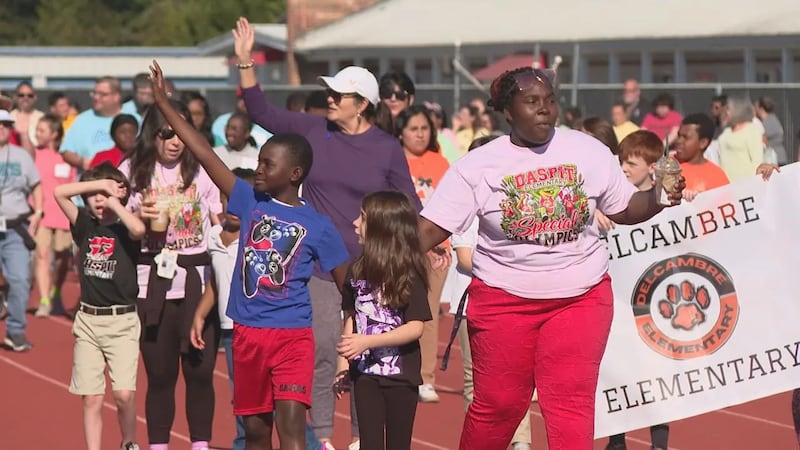 Special Olympics athletes competed in track and field at New Iberia Senior High School,...