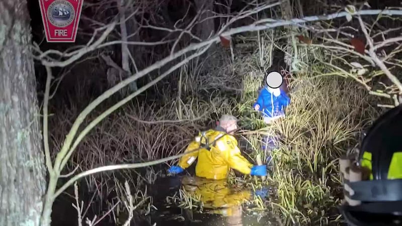 A woman who got lost in a remote swamp was rescued by emergency crews who used an app to...