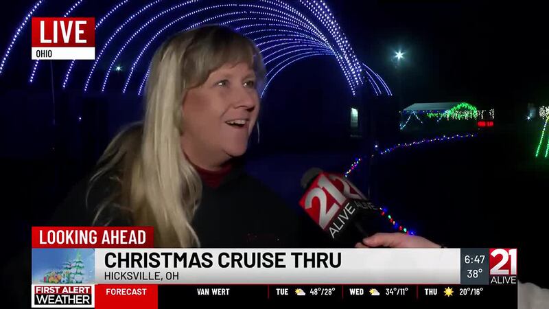 11th annual Christmas Cruise Thru lights up the fairgrounds in Hicksville, OH